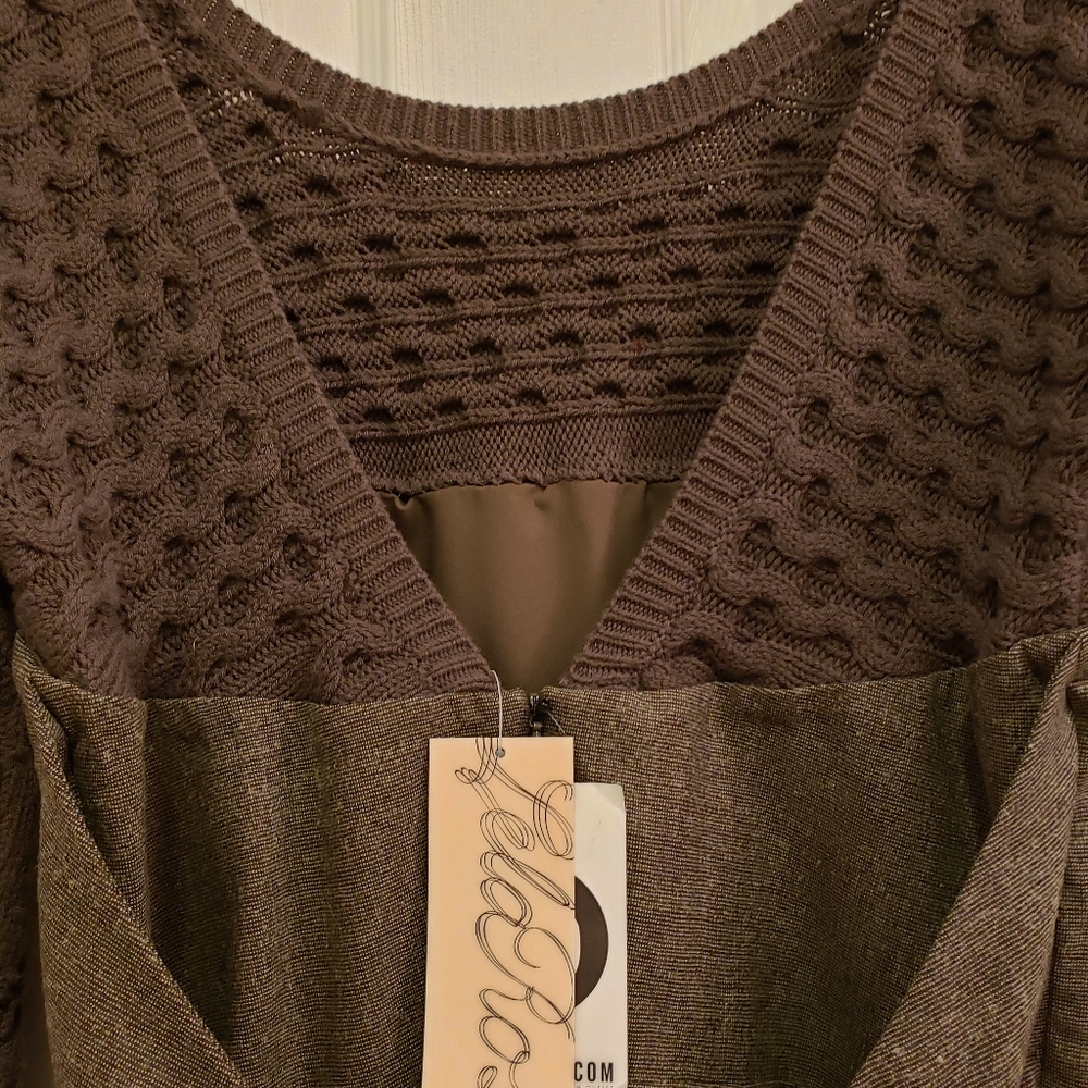 Lela Rose belted (leather) peplum dress